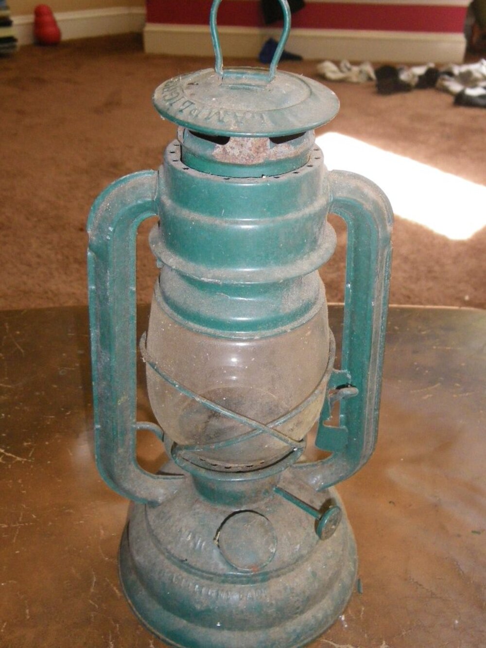 Vintage Lamplighter Farms 10” Metal Oil Lantern Primitive Rustic Home Decor